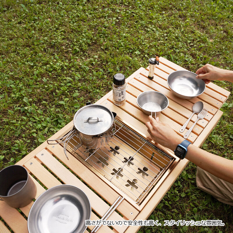 スライド式木製BBQテーブル | MaveRick-OUTDOOR SHOP スライド式木製BBQテーブル | MaveRick-OUTDOOR SHOP