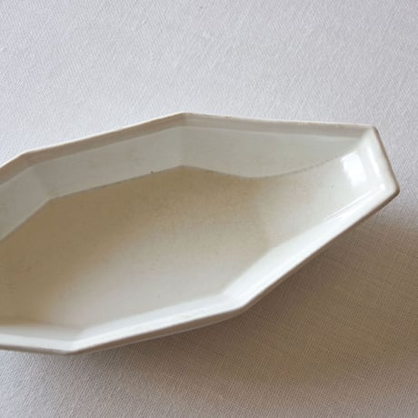 フランスの儚く枯れた舟形のラヴィエ FRANCE／PLATE  F260