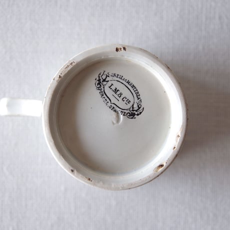 クレイユ エ モントロー／凛としたデミタスカップ CREIL ET MONTEREAU／DEMITASSE CUP C136