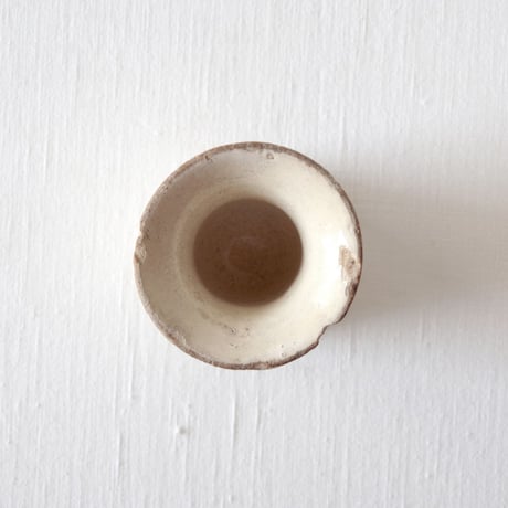 フランスの美しい佇まいの淡いエクリュのポット FRANCE／POT F333