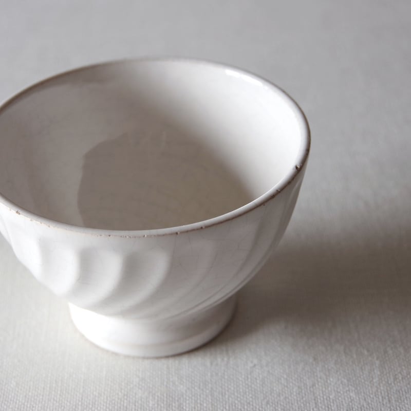 フランスの白釉のカフェオレボウル FRANCE／BOWL F222 | Acier