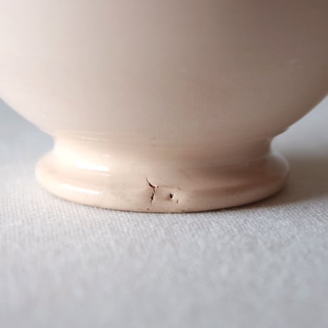 ディゴワン サルグミンヌ／古さが良いベージュピンクのカフェオレボウル DIGOIN SARREGUEMINES／BOWL  S51