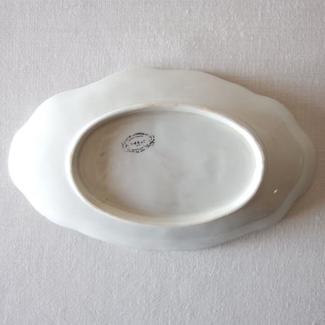 クレイユ エ モントロー／枯れたレリーフのラヴィエ CREIL ET MONTEREAU／PLATE C156