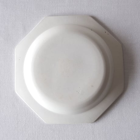 ジアン／深さのある古いオクトゴナルプレート GIEN／PLATE G21