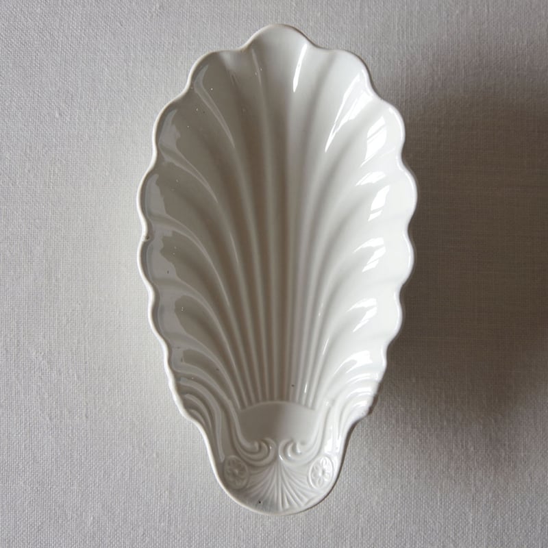 フランスアンティーク クレイユモントロー 枯れた シェル型ラビィエ フランスアンティーク クレイユモントロー 枯れた シェル型ラビィエ