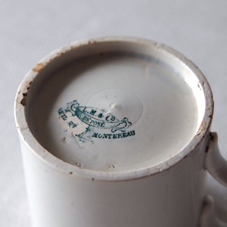 クレイユ エ モントロー／綺麗に枯れたデミタスカップ CREIL ET MONTEREAU／DEMITASSE CUP C146
