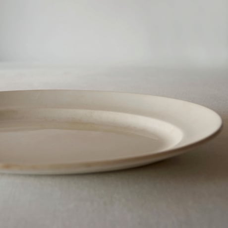 クレイユ エ モントロー／とろんと優しく枯れたオーバルプレート CREIL ET MONTEREAU／PLATE C198