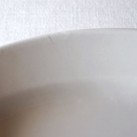 フランスの使い込まれた素朴な厚いオーバルプレート FRANCE／OVAL PLATE F167