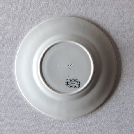 クレイユ エ モントロー／美しいレリーフのプレートデザートサイズ CREIL ET MONTEREAU／PLATE C87