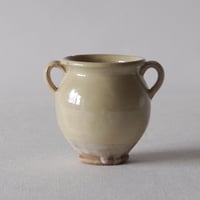 南仏の小さなクリーム色のポット SOUTHERN FRANCE／POT  SF9