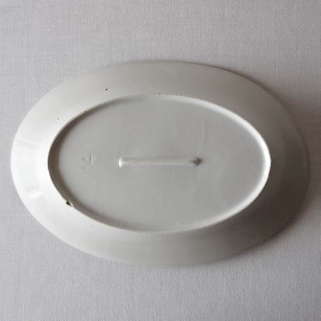 フランスのしっとりとした古いオーバルプレート FRANCE／OVAL PLATE F74