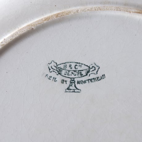 クレイユ エ モントロー／綺麗に枯れたプレート CREIL ET MONTEREAU／PLATE C105