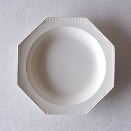 ジアン／深さのある古いオクトゴナルプレート GIEN／PLATE G21