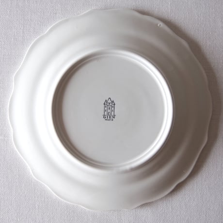 ジアン／ぽてっとやわらかい花リムプレート GIEN／PLATE G58
