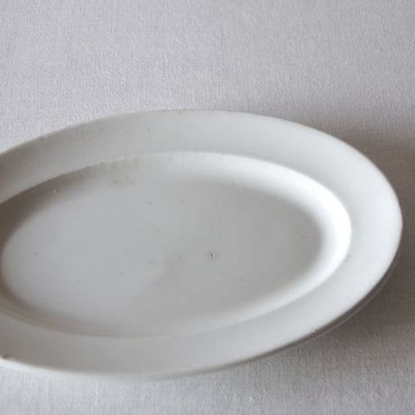 ジアン／枯れた小ぶりのオーバルプレート GIEN／PLATE G61