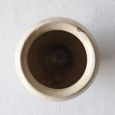 フランスの燻んだミルク色のポット FRANCE／POT F58