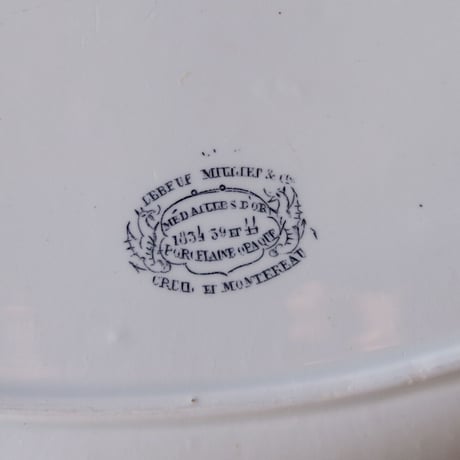 クレイユ エ モントロー／オーバルプレート CREIL ET MONTEREAU／OVAL PLATE C21