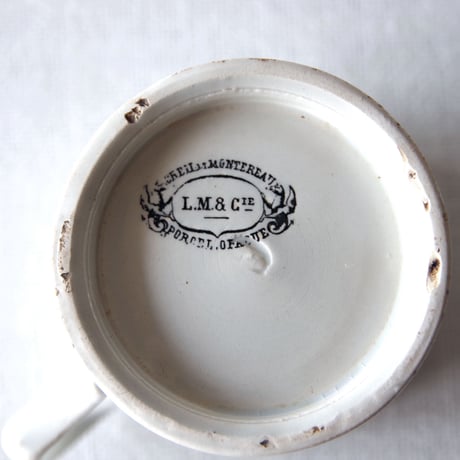 クレイユ エ モントロー／凛としたデミタスカップ CREIL ET MONTEREAU／DEMITASSE CUP C136