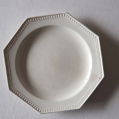 クレイユ エ モントロー／とても小さな枯れたオクトゴナルプレート CREIL ET MONTEREAU／PLATE C253