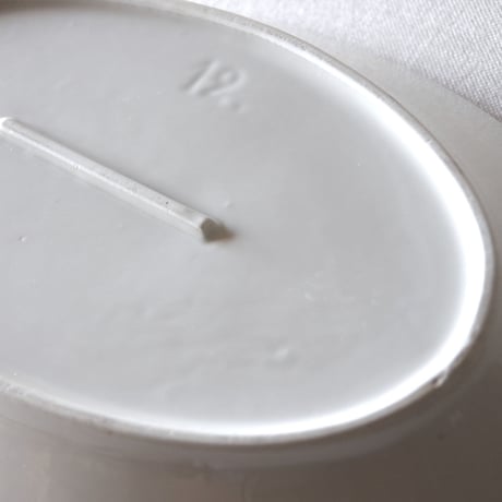 フランスの使い込まれた素朴な厚いオーバルプレート FRANCE／OVAL PLATE F167