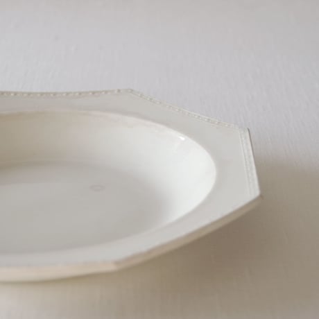 クレイユ／さり気無く枯れた深さのあるオクトゴナルプレート CREIL／PLATE CR61