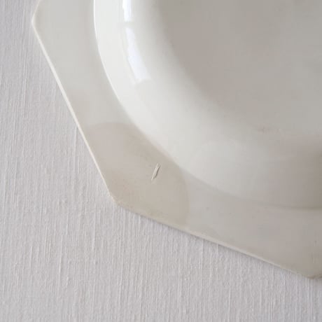 クレイユ／さり気無く枯れた深さのあるオクトゴナルプレート CREIL／PLATE CR61