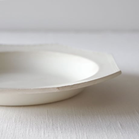 クレイユ／さり気無く枯れた深さのあるオクトゴナルプレート CREIL／PLATE CR61