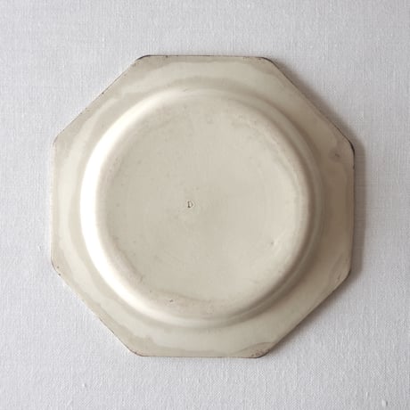 フランスの深さのある枯れたオクトゴナルプレート FRANCE／PLATE F97