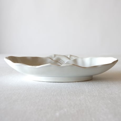 クレイユ エ モントロー／枯れたレリーフのラヴィエ CREIL ET MONTEREAU／PLATE C156