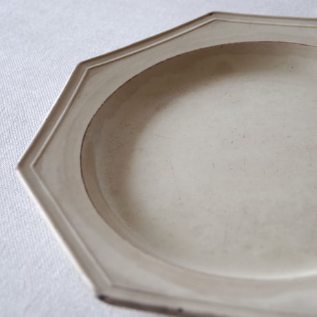 フランスの深さのある枯れたオクトゴナルプレート FRANCE／PLATE F97