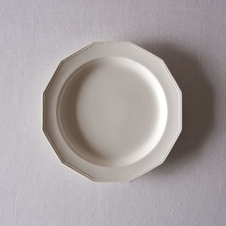 ショワジールロア／美しい象牙色の古い12角プレート ドデカゴン CHOISY LE ROY／PLATE CLR46