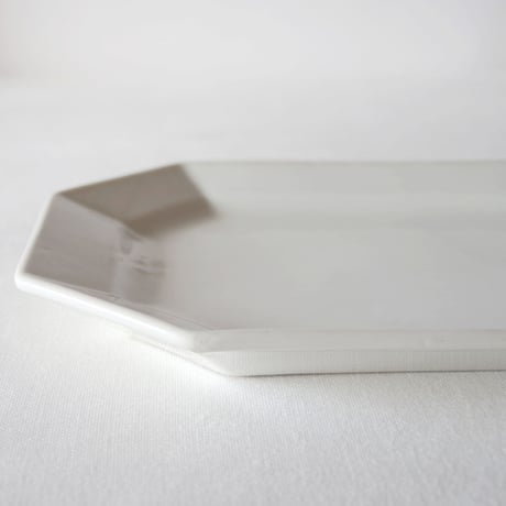 フランスのとろんと美しいオクトゴナルオーバルプレート FRANCE／OVAL PLATE F169
