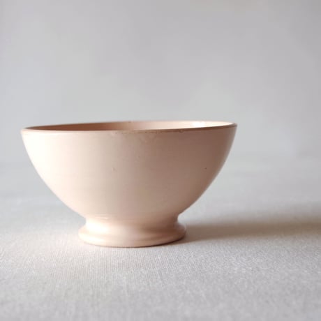 ディゴワン サルグミンヌ／古さが良いベージュピンクのカフェオレボウル DIGOIN SARREGUEMINES／BOWL  S51