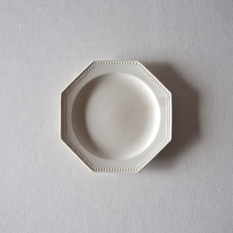 クレイユ エ モントロー／とても小さな枯れたオクトゴナルプレート CREIL ET MONTEREAU／PLATE C253