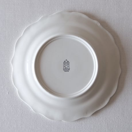 ジアン／ぽてっとやわらかい花リムプレート GIEN／PLATE G45