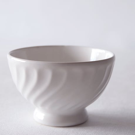 フランスの白釉のカフェオレボウル FRANCE／BOWL  F64