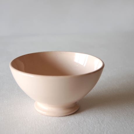 ディゴワン サルグミンヌ／古さが良いベージュピンクのカフェオレボウル DIGOIN SARREGUEMINES／BOWL  S51