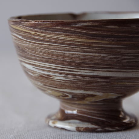フランスの古いマーブル模様のカフェオレボウル FRANCE／BOWL F3