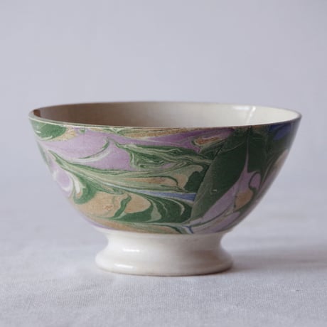 ディゴワン サルグミンヌ／マーブル模様のカフェオレボウル DIGOIN SARREGUEMINES／BOWL S4