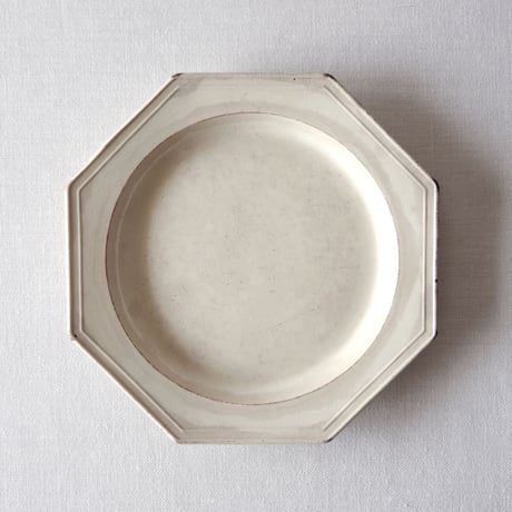 フランスの深さのある枯れたオクトゴナルプレート FRANCE／PLATE F97