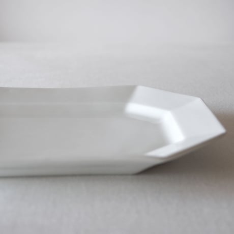 フランスのとろんと美しい小ぶりのオクトゴナルオーバルプレート FRANCE／OVAL PLATE F168