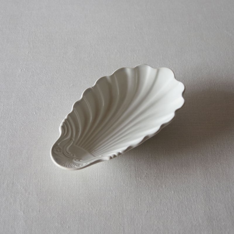 フランスアンティーク クレイユモントロー 枯れた シェル型ラビィエ フランスアンティーク クレイユモントロー 枯れた シェル型ラビィエ