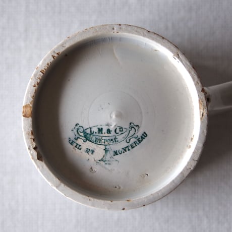 クレイユ エ モントロー／綺麗に枯れたデミタスカップ CREIL ET MONTEREAU／DEMITASSE CUP C146