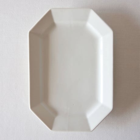 フランスのとろんと美しいオクトゴナルオーバルプレート FRANCE／OVAL PLATE F169