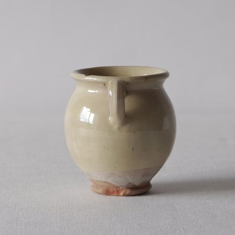 南仏の小さなクリーム色のポット SOUTHERN FRANCE／POT  SF9