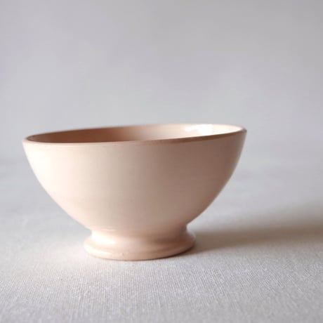 ディゴワン サルグミンヌ／古さが良いベージュピンクのカフェオレボウル DIGOIN SARREGUEMINES／BOWL  S51