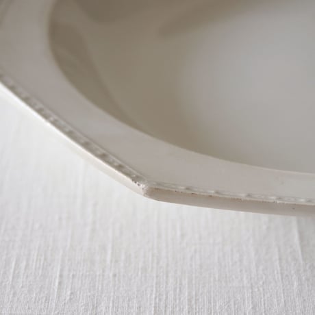 クレイユ／さり気無く枯れた深さのあるオクトゴナルプレート CREIL／PLATE CR61