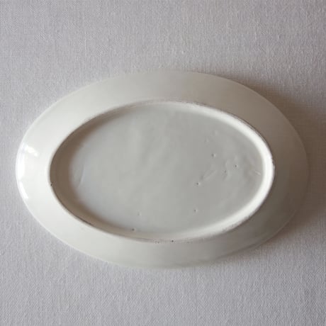フランスの小さくて枯れた素朴なオーバルプレート FRANCE／OVAL PLATE F207