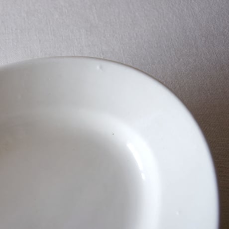 フランスの使い込まれた素朴な厚いオーバルプレート FRANCE／OVAL PLATE F167