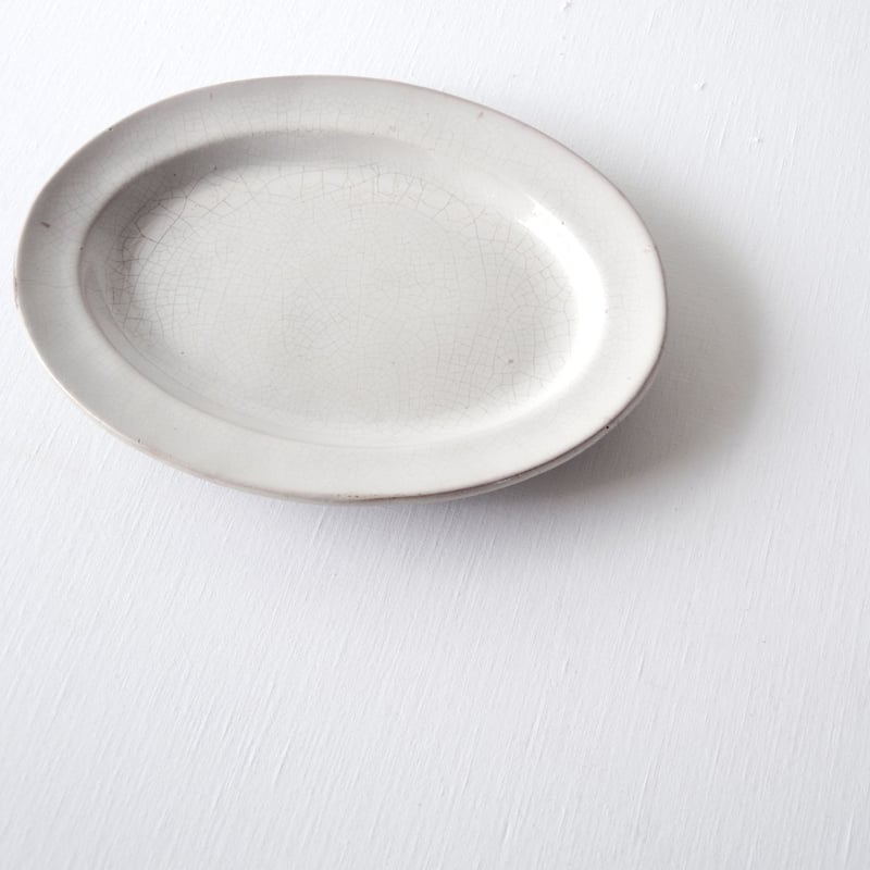 アンティーク　キュノワール　オーバルプレート フランスアンティーク食器 キュノワールプレート.オーバル